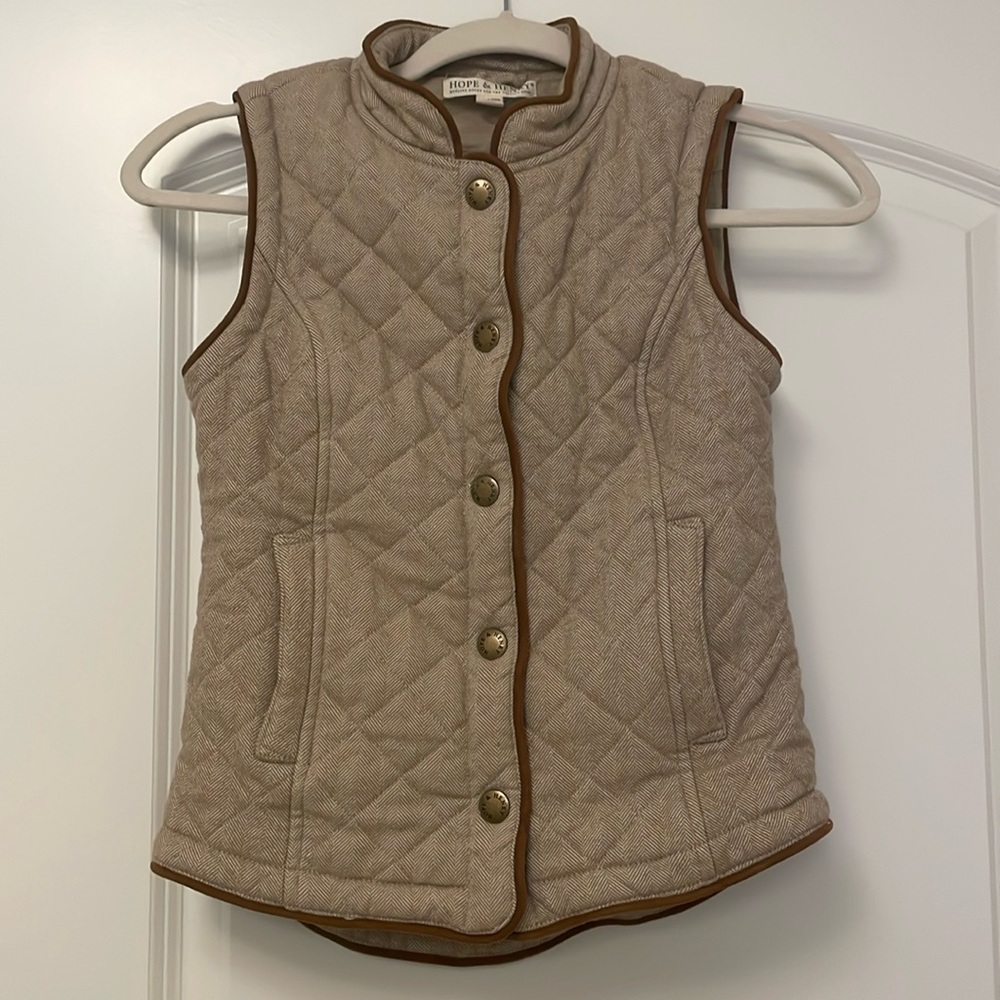 Hope & Henry Kids Quilted Riding Vest Girls
